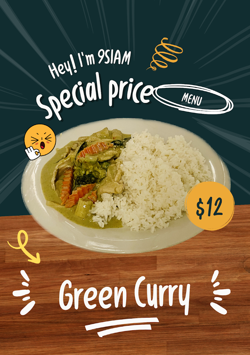 Menu, 9SIAM Thai Street Food