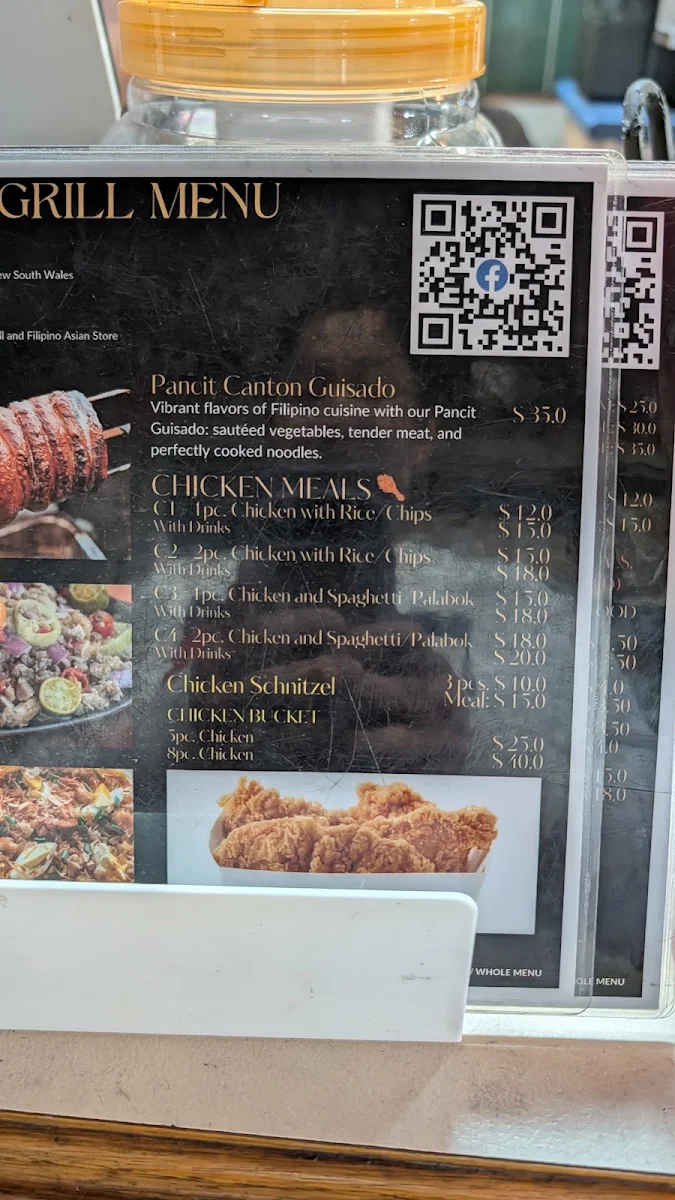 Menu, Tambayan Grill and Filipino Asian Store