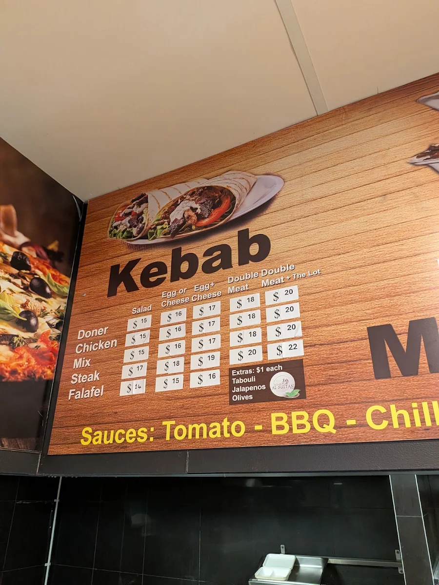 Menu, Al Sultan
