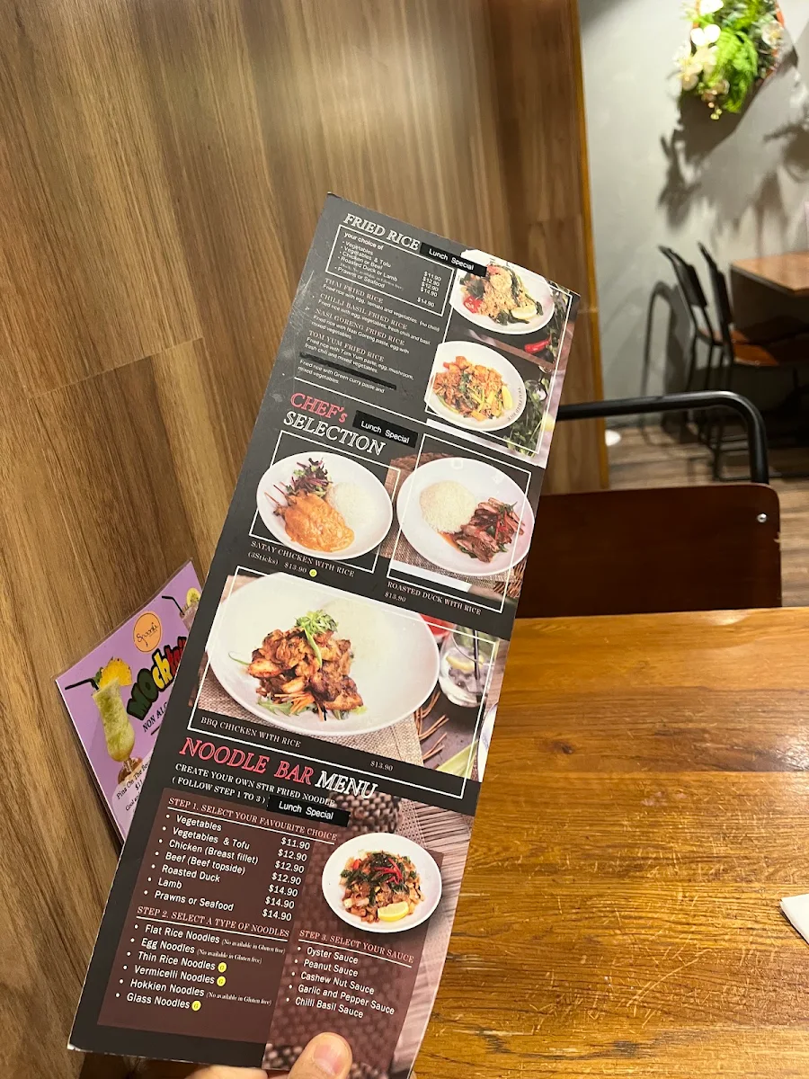 Menu, Spoonful Thai Cuisine Beecroft