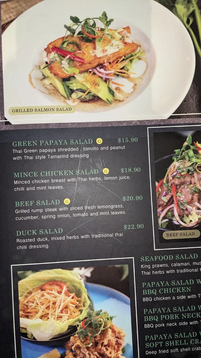 Menu, Spoonful Thai Cuisine Beecroft
