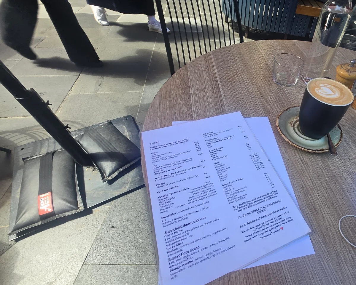 Menu, MiddleSouthEast