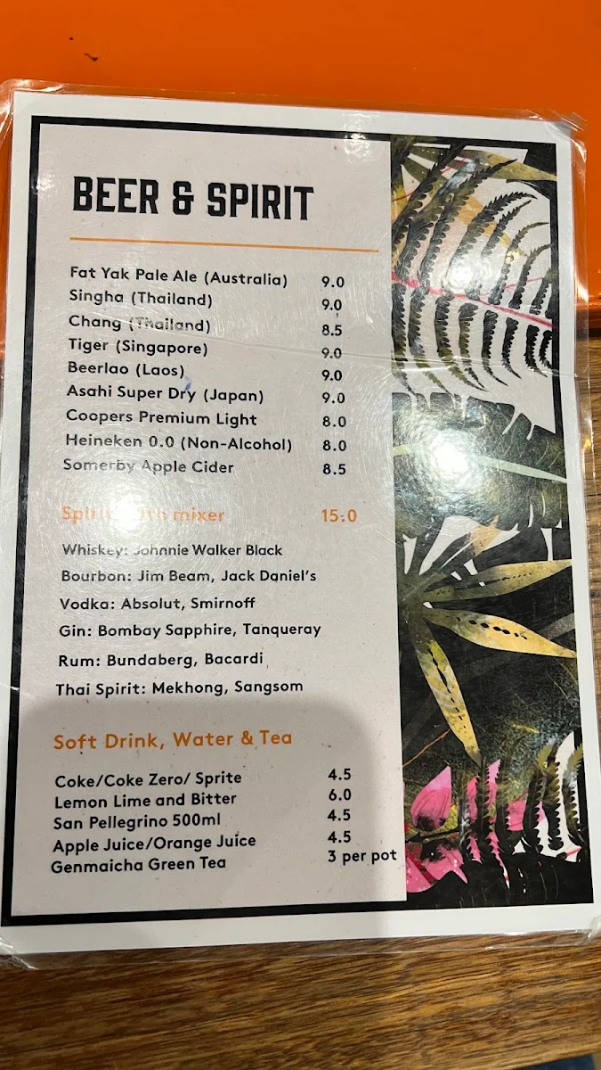 Menu, Eleven Tigers