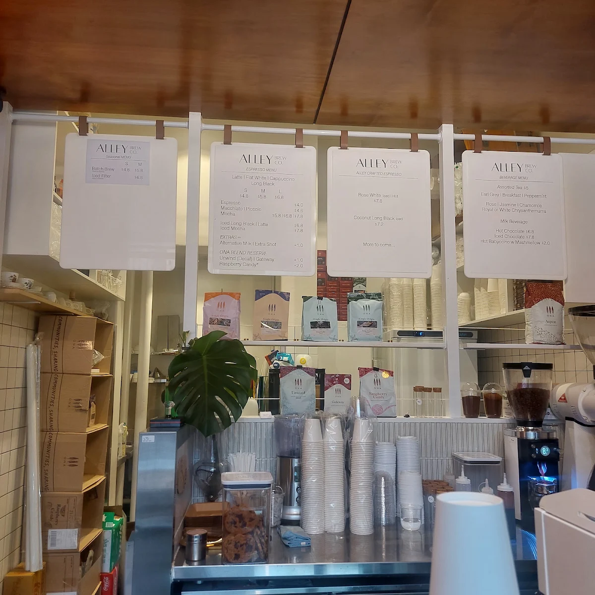 Menu, Alley Brew Co.