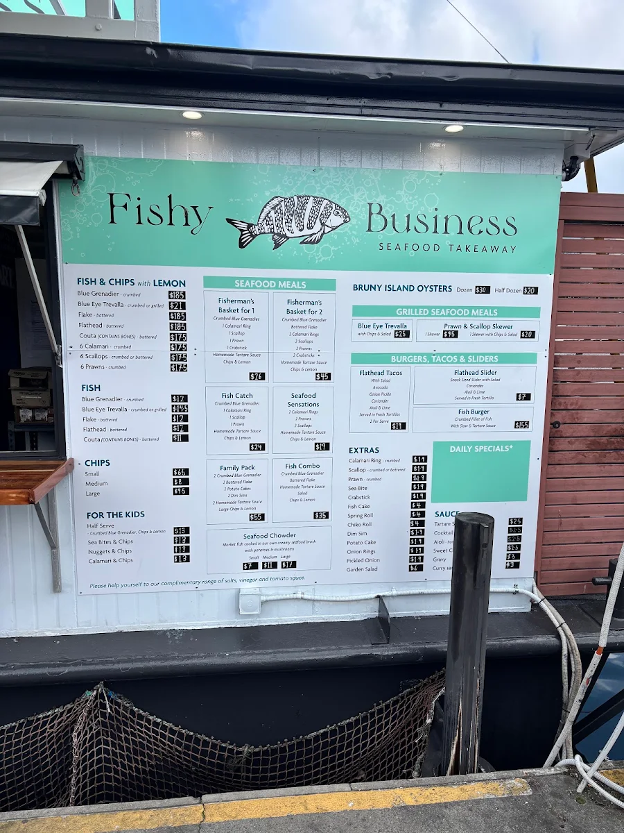 Menu, Fishy Business