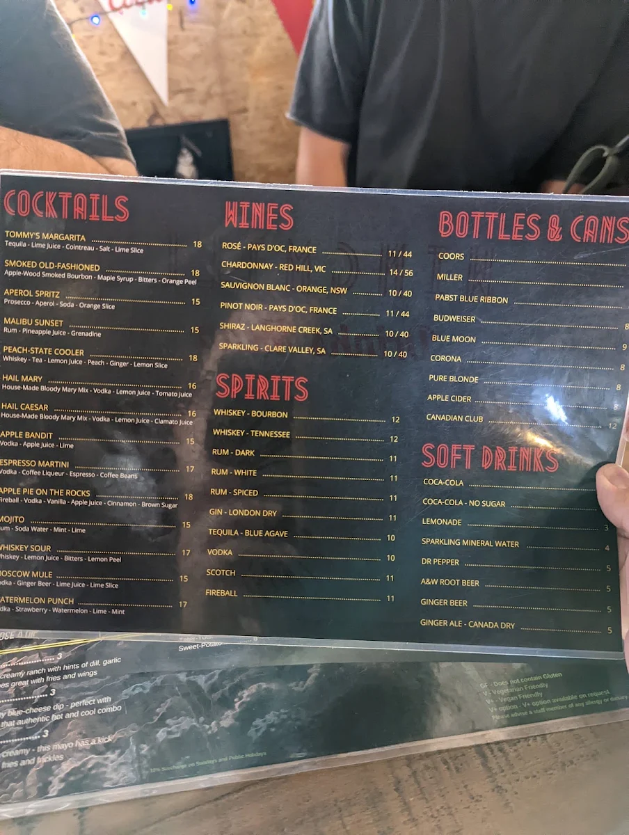 Menu, WingMill