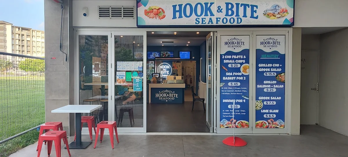 Menu, Hook and Bite seafood