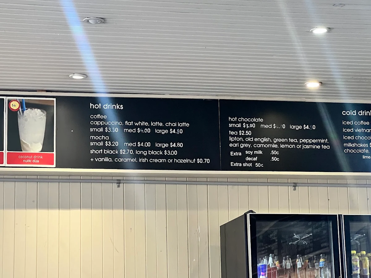 Menu, Restaurant 323