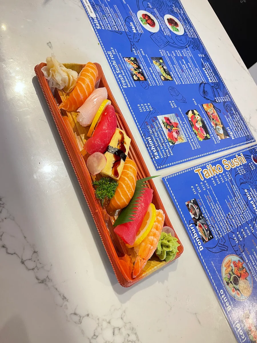 Menu, Taiko Sushi