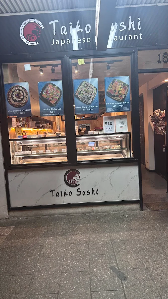 Menu, Taiko Sushi