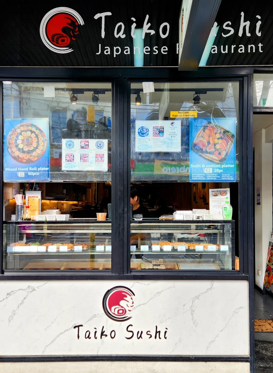 Menu, Taiko Sushi