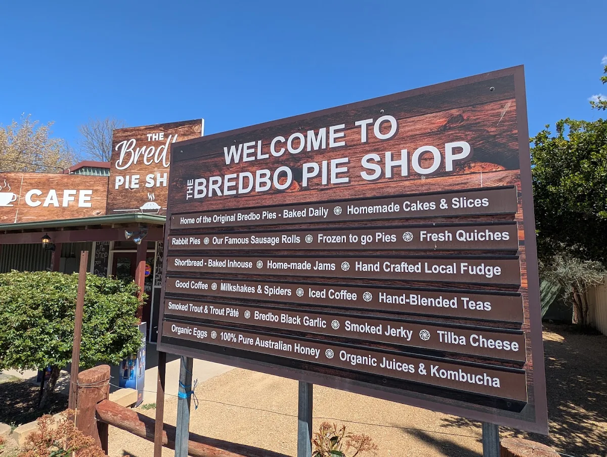 Menu, The Bredbo Pie Shop