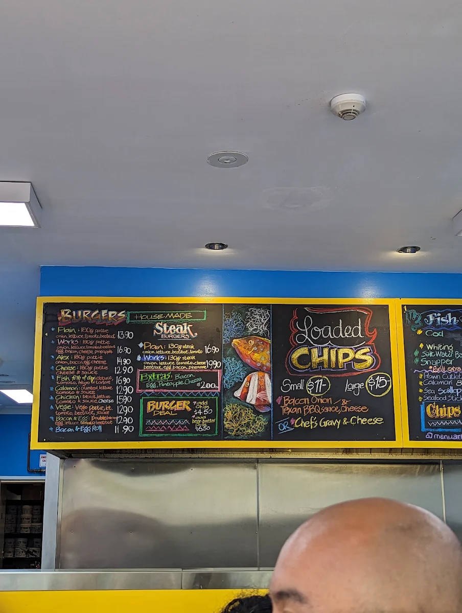 Menu, Salt 'n Battered on Alexandra Headland