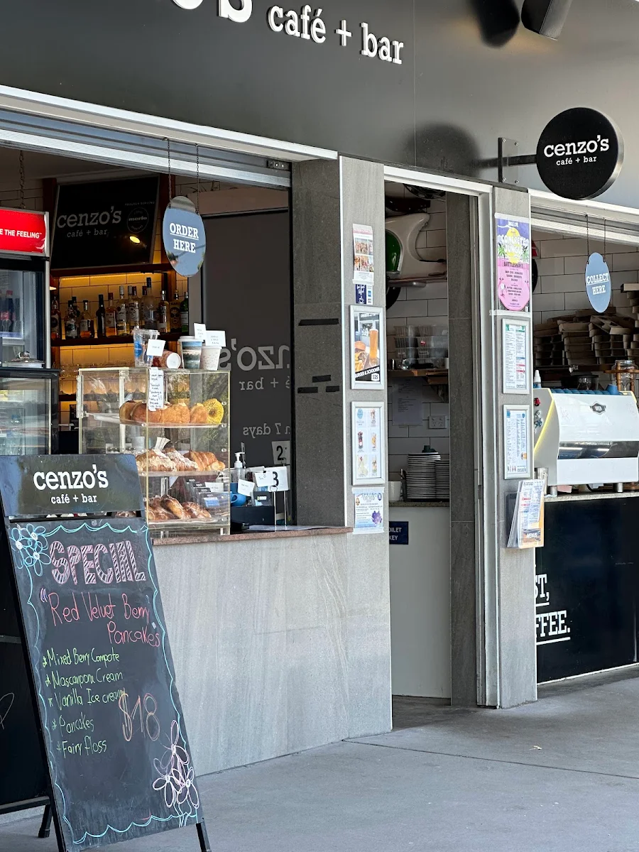 Menu, Cenzo's Cafe + Bar