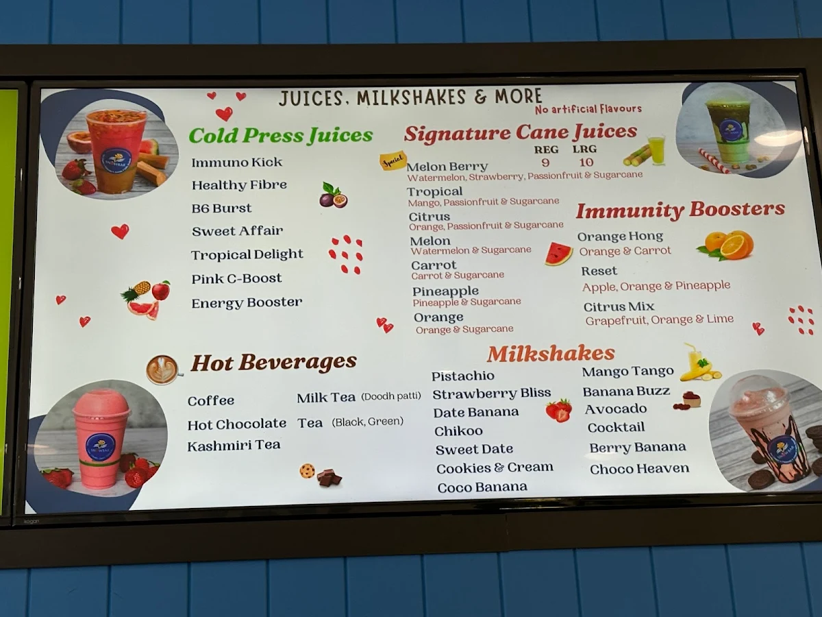 Menu, SNOWBAR