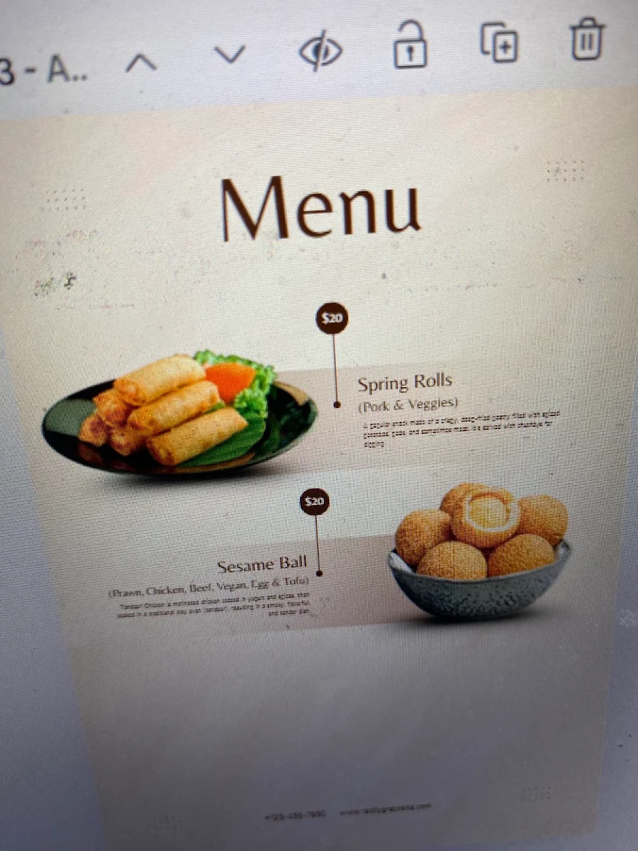 Menu, Home Taste Vietnam