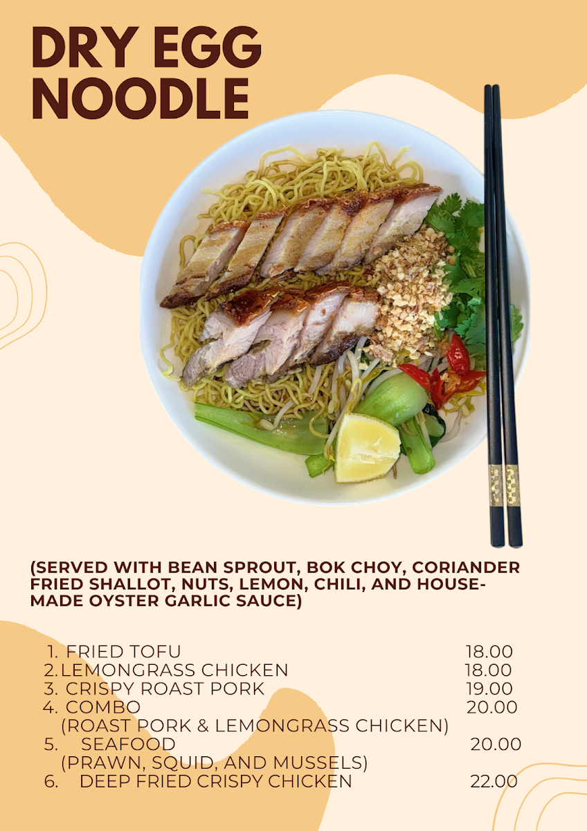 Menu, Viet Canteen Takeaway