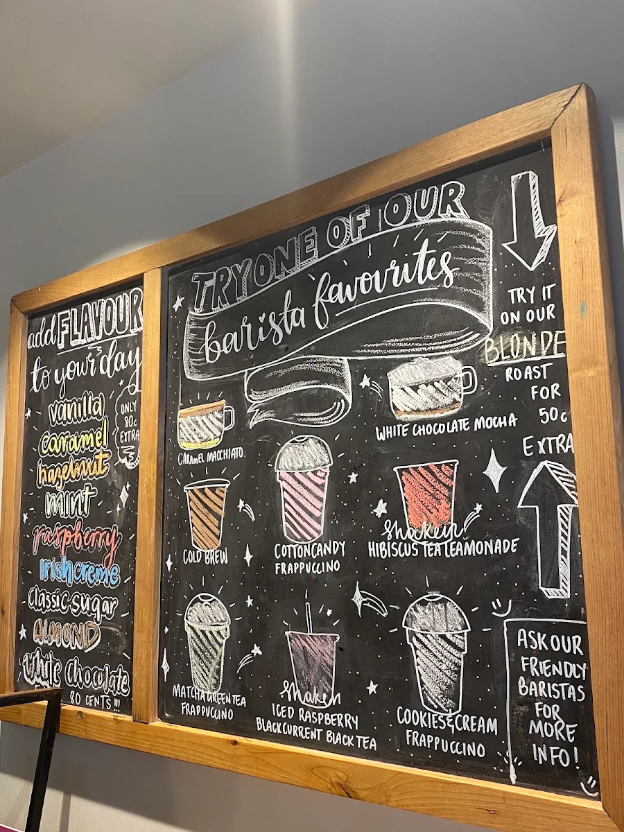 Menu, Starbucks Cavill Ave