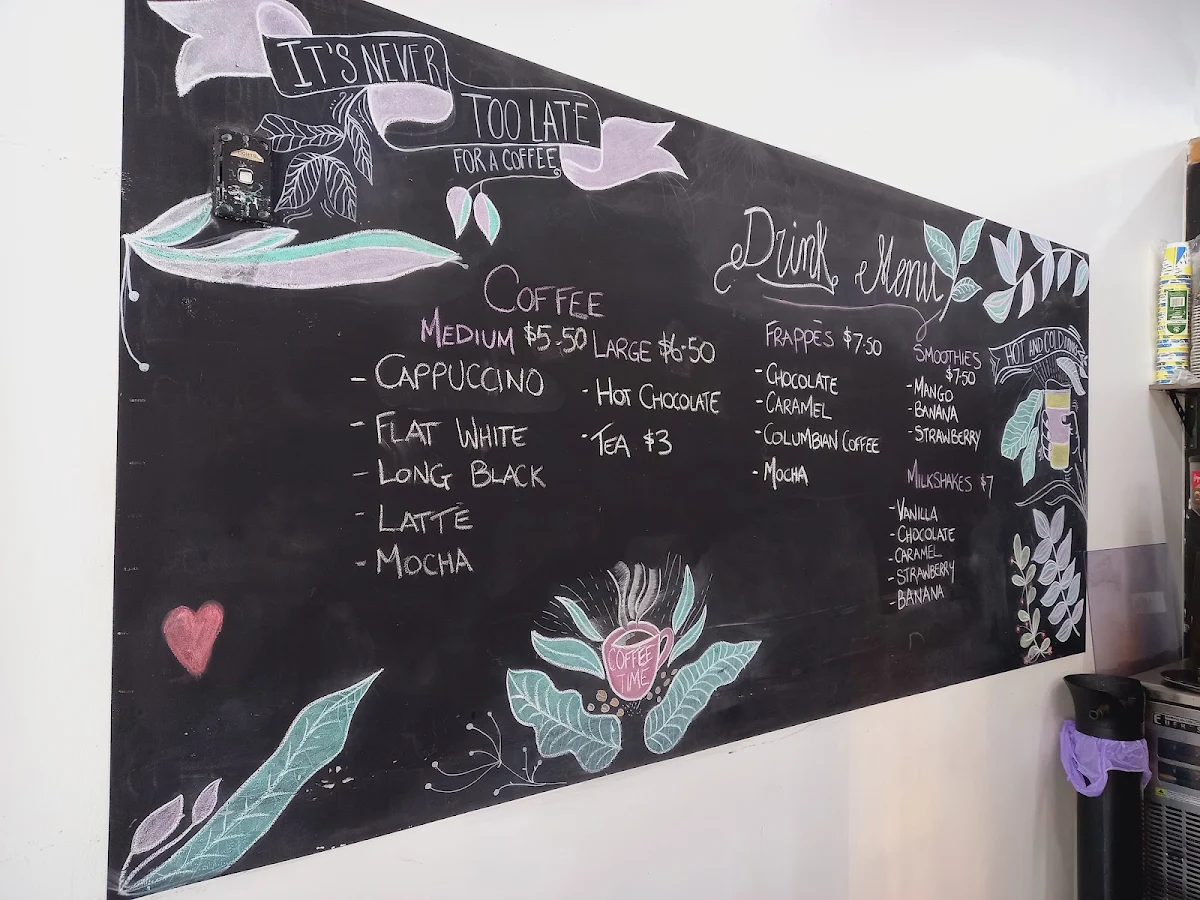 Menu, Westy’s Cafe