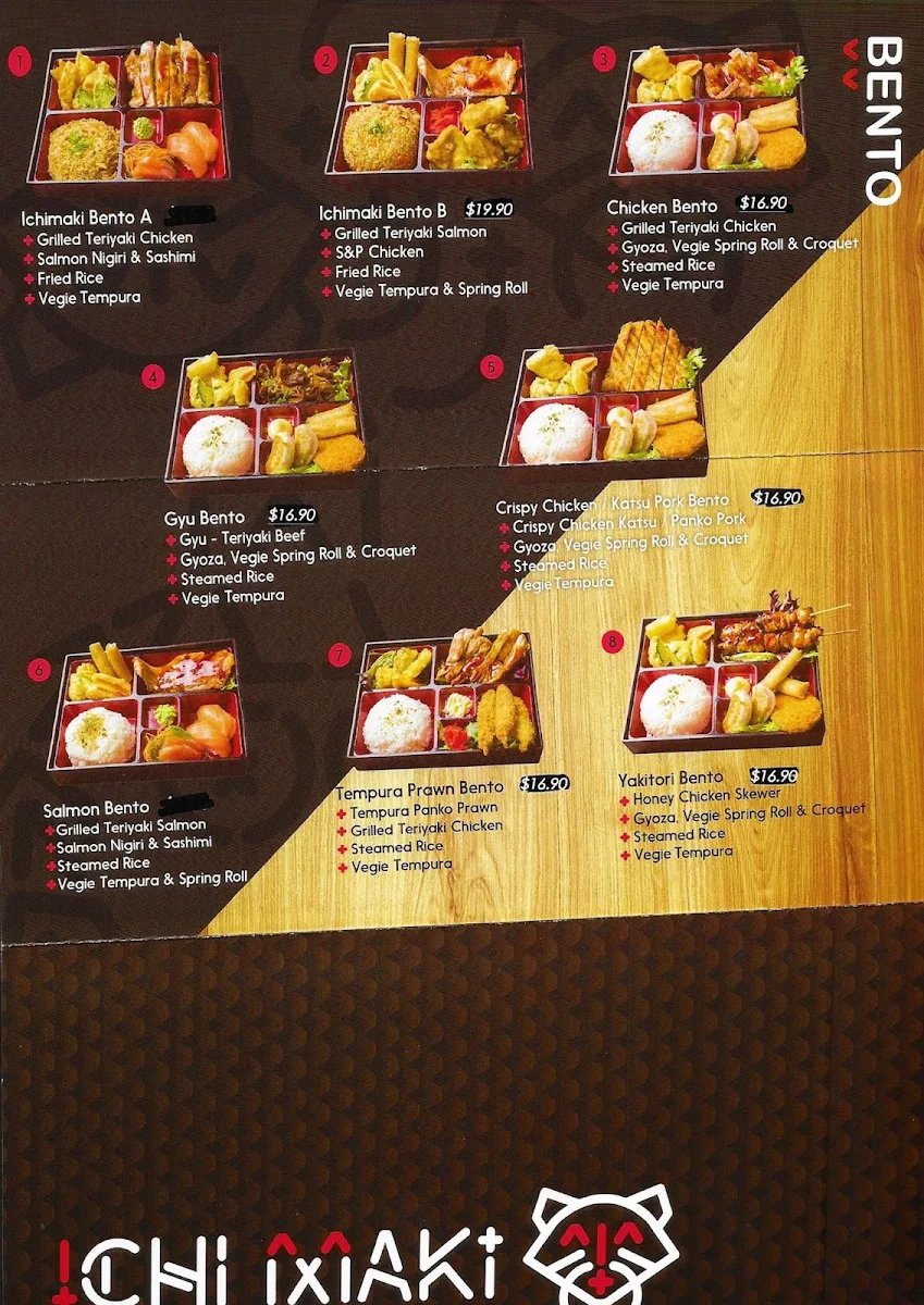 Menu, Ichimaki (Valley Shop)