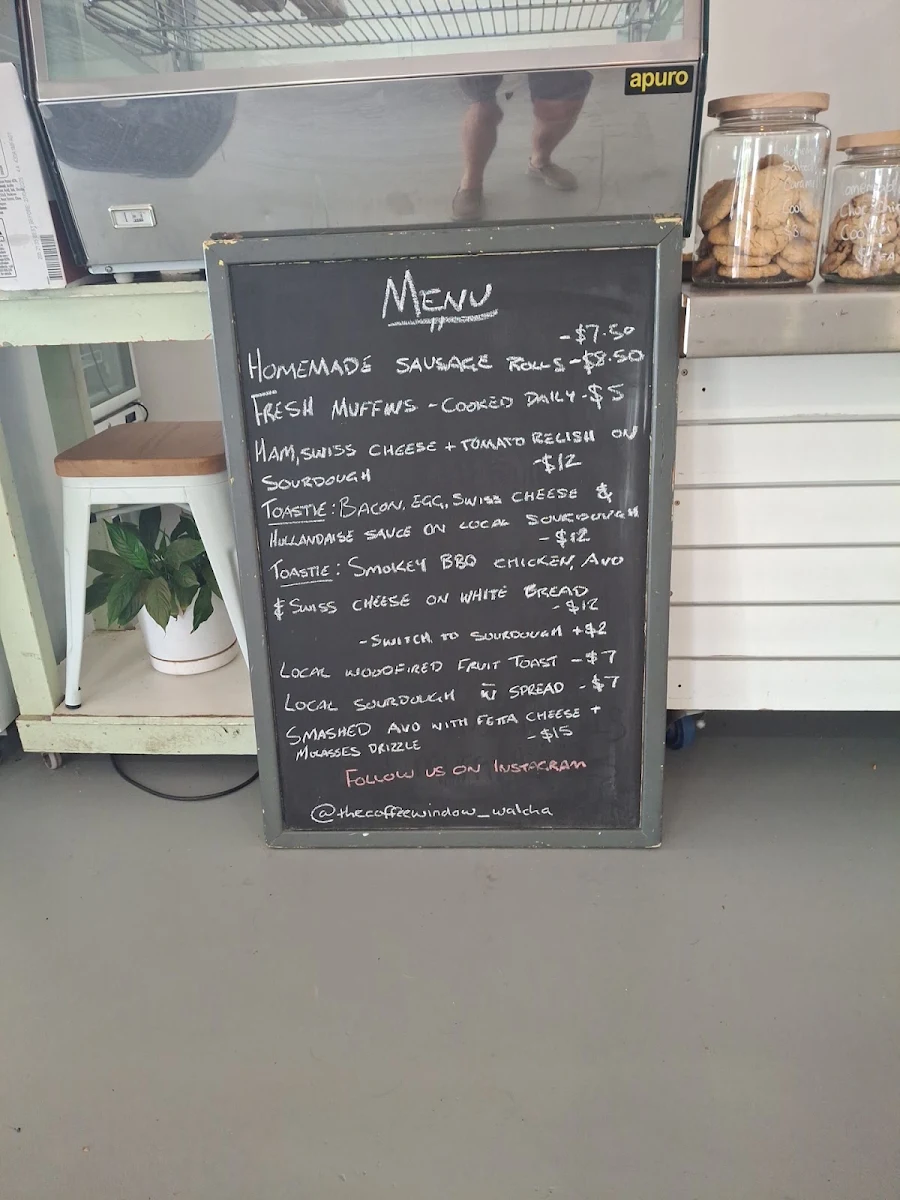 Menu, The Coffee Window