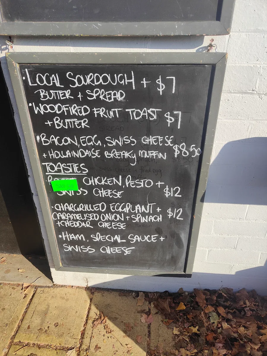 Menu, The Coffee Window