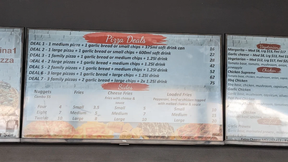 Menu, Mina 1 Bakery Bros
