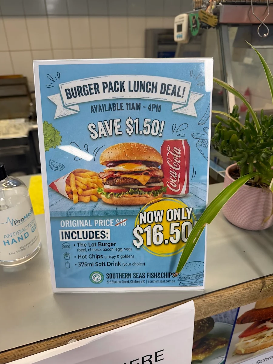 Menu, Southern Seas