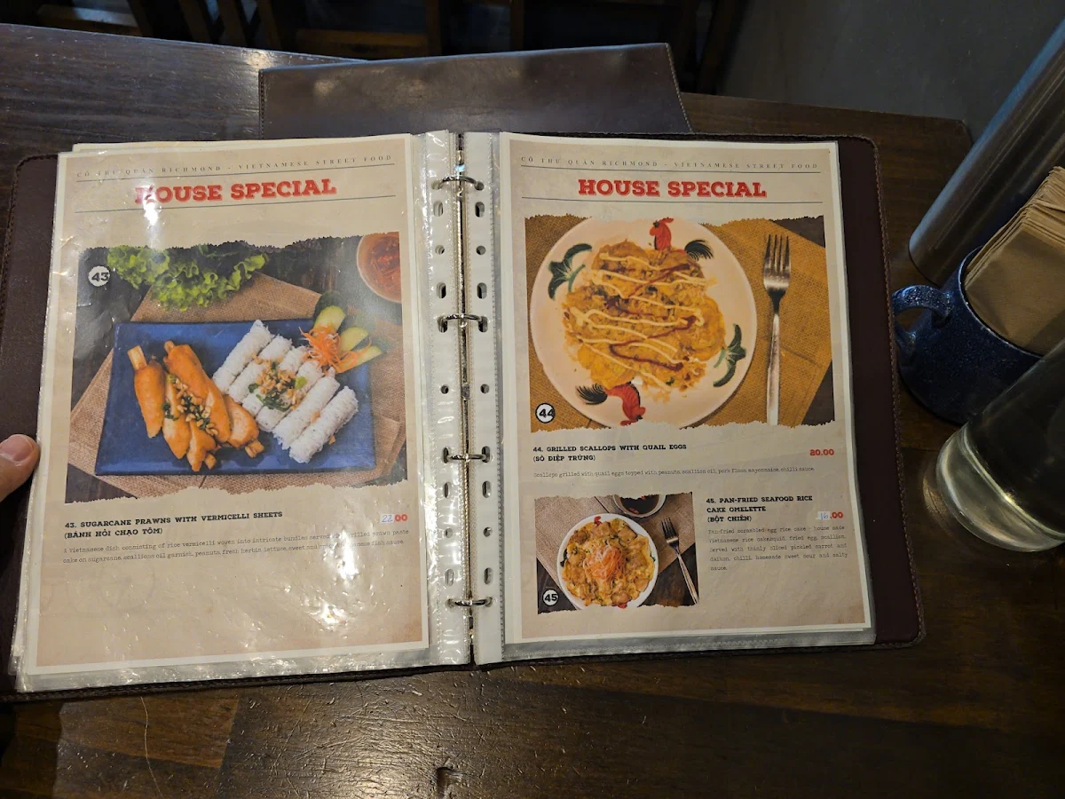 Menu, Co Thu Quan Springvale