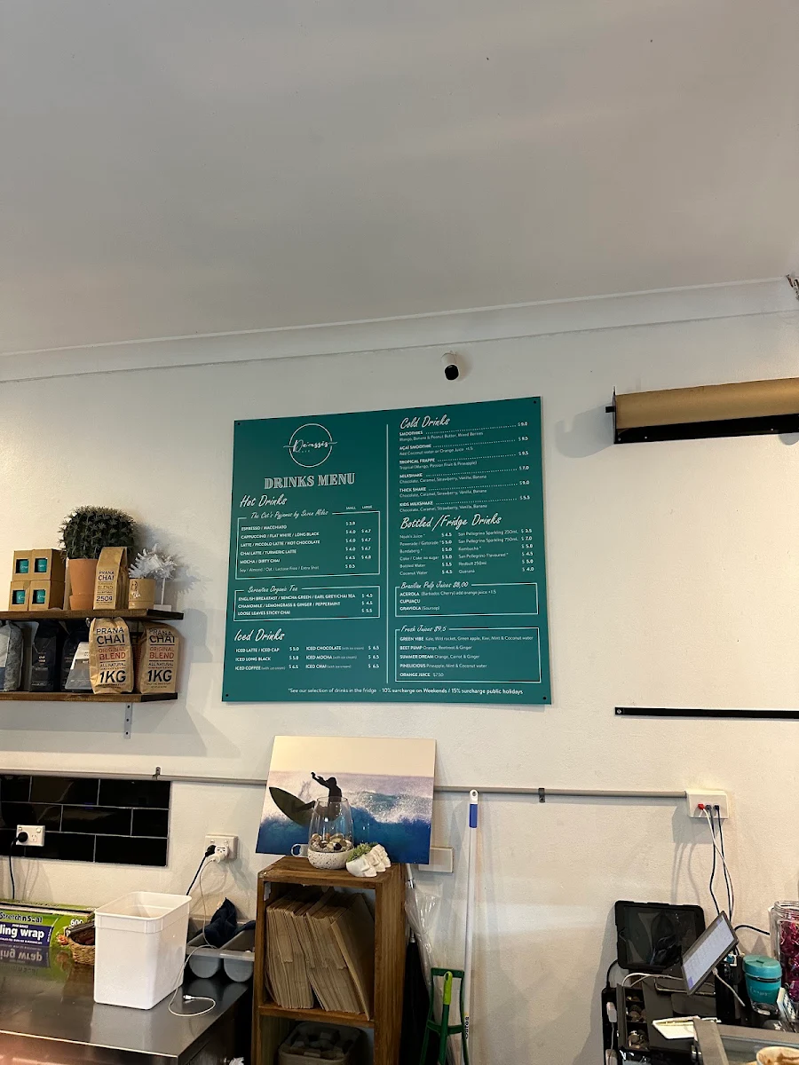 Menu, ALIMENTO Pizza Cafe