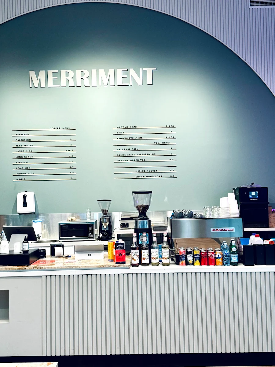 Menu, Merriment Café