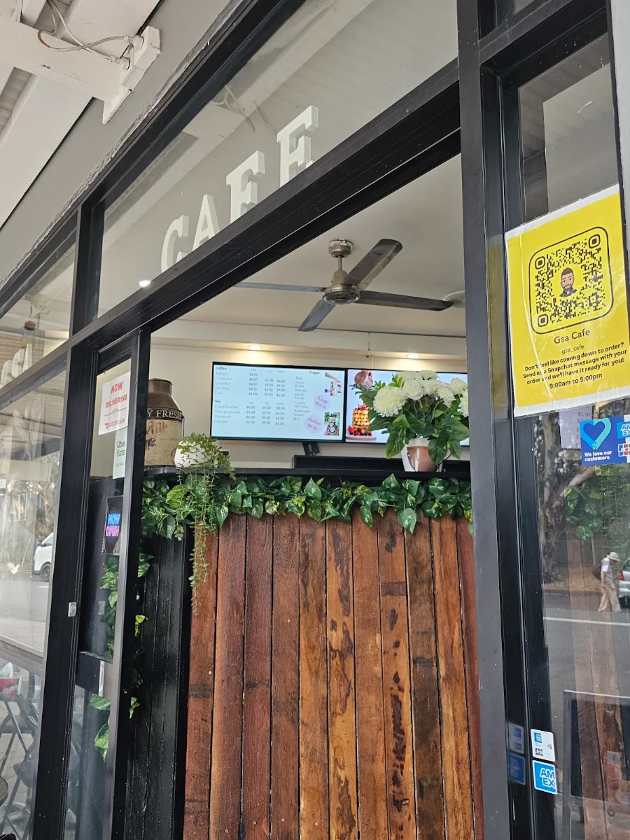 Menu, GSA cafe