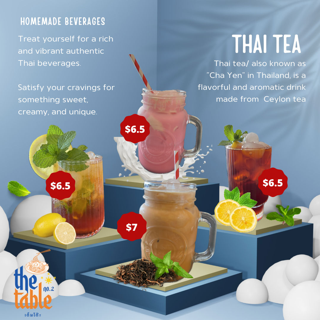 Menu, The Table No. 2 - Manila meets Bangkok