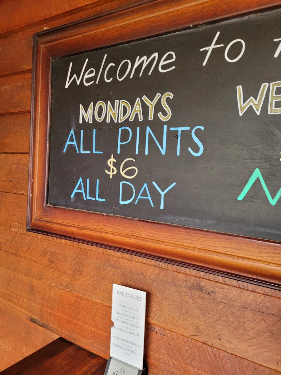 Menu, Karridale Tavern
