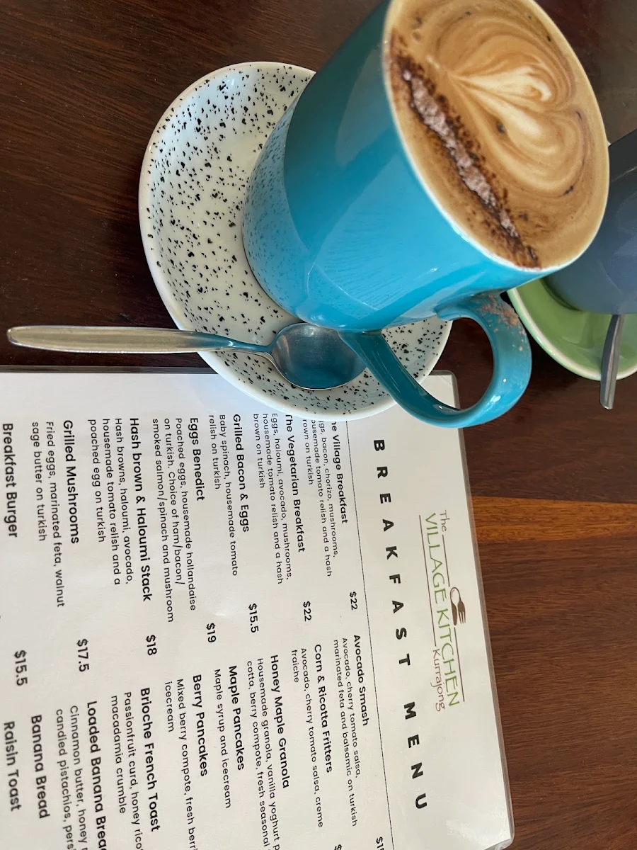 Menu, The Village Kitchen Kurrajong