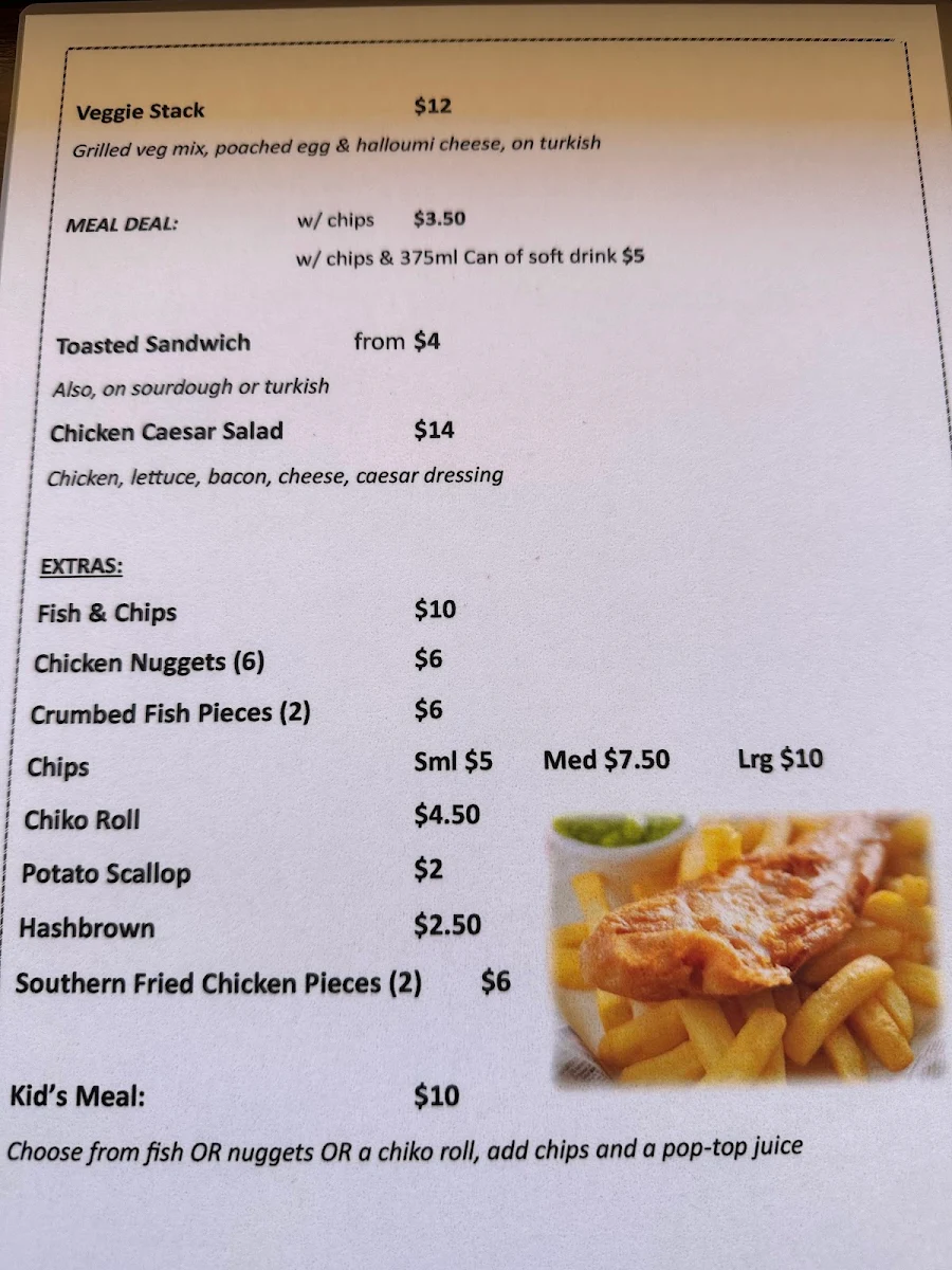 Menu, bean2sussexcafe