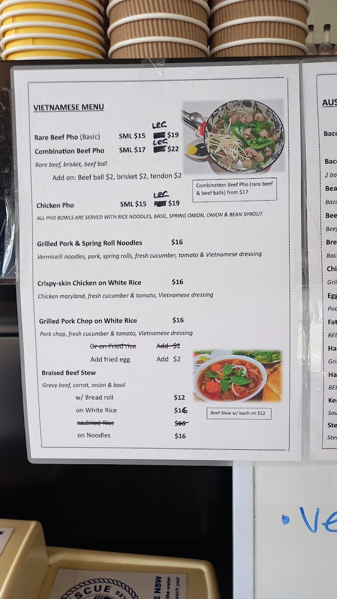 Menu, bean2sussexcafe