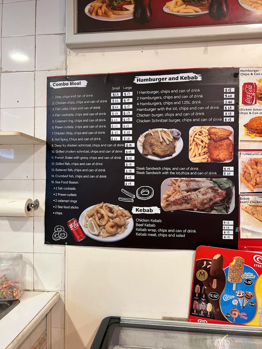Menu, Walgett Gourmet Food