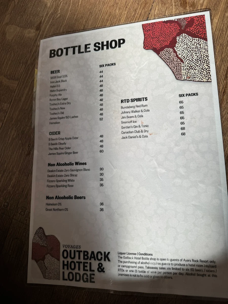 Menu, Pioneer BBQ & Bar