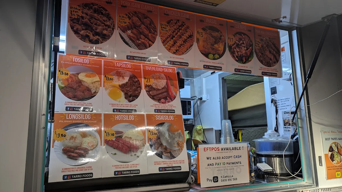 Menu, Tarro Foods