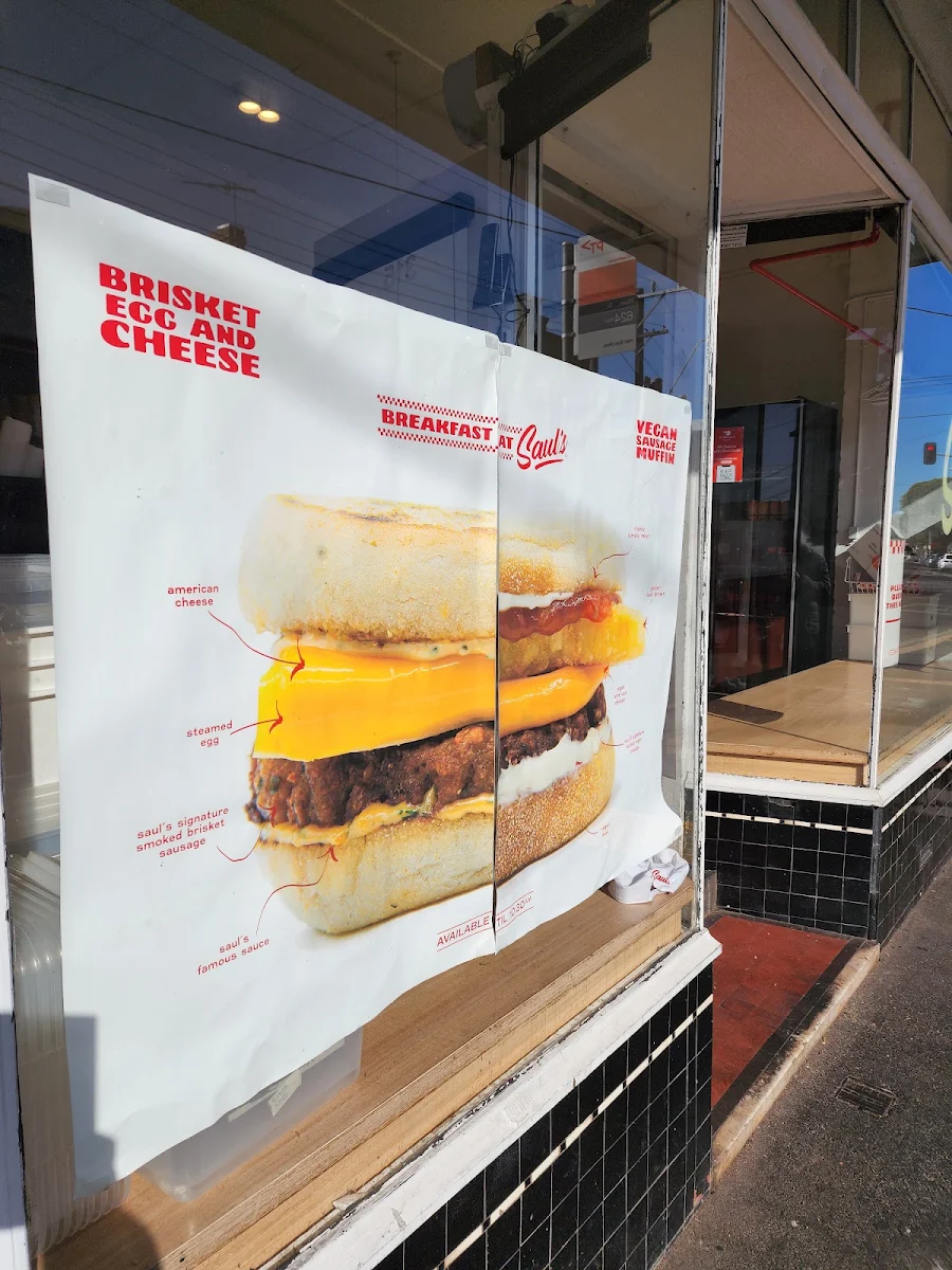 Menu, Saul’s Sandwiches
