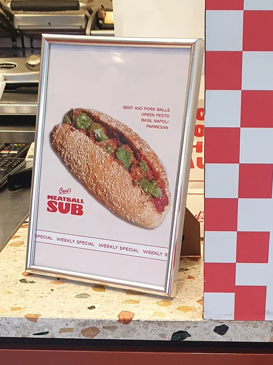 Menu, Saul’s Sandwiches