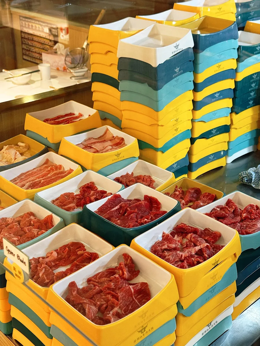 Food & drink, Fresh Beef Hotpot (Buffet - All You Can Eat) 鲜潮汕牛肉火锅自助