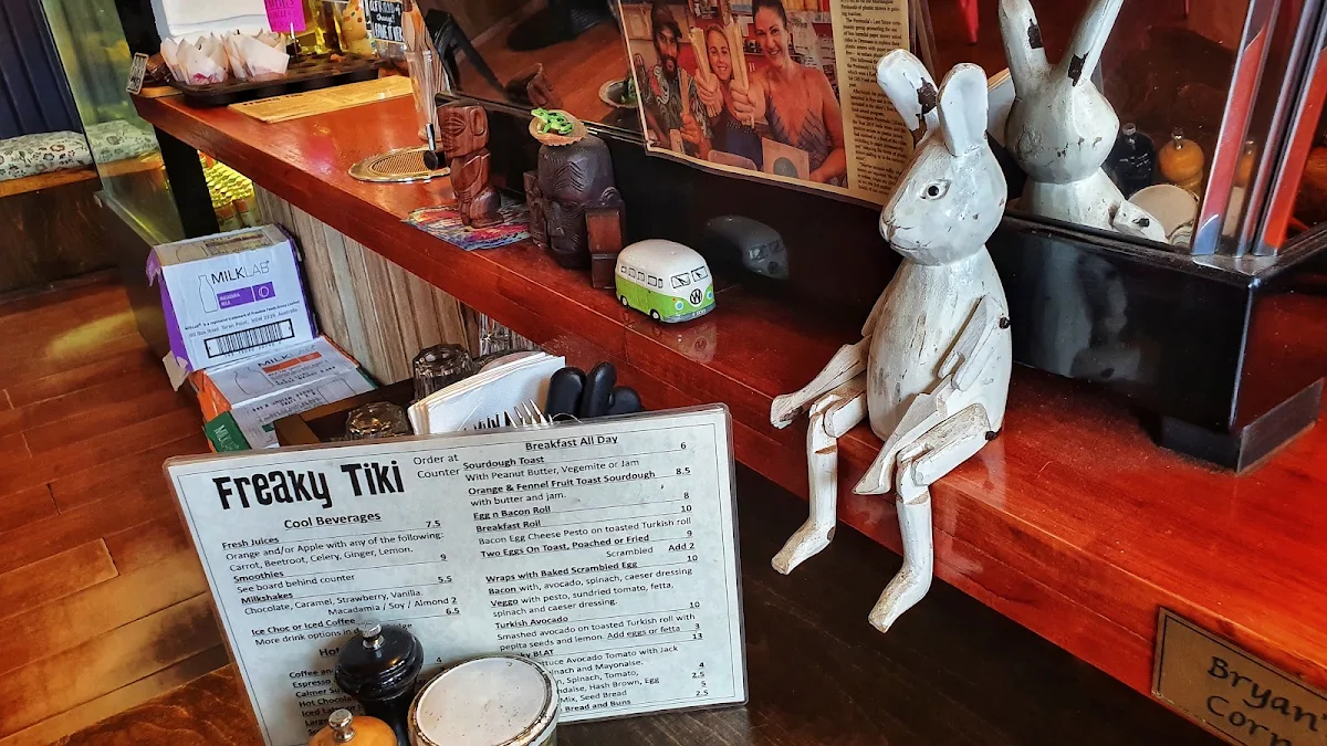 Menu, Freaky Tiki Cafe