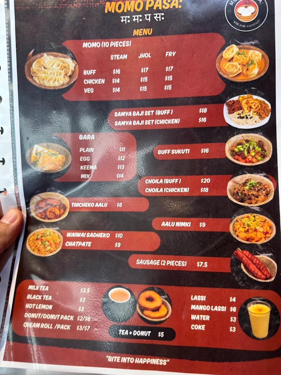 Menu, Momo Pasa: