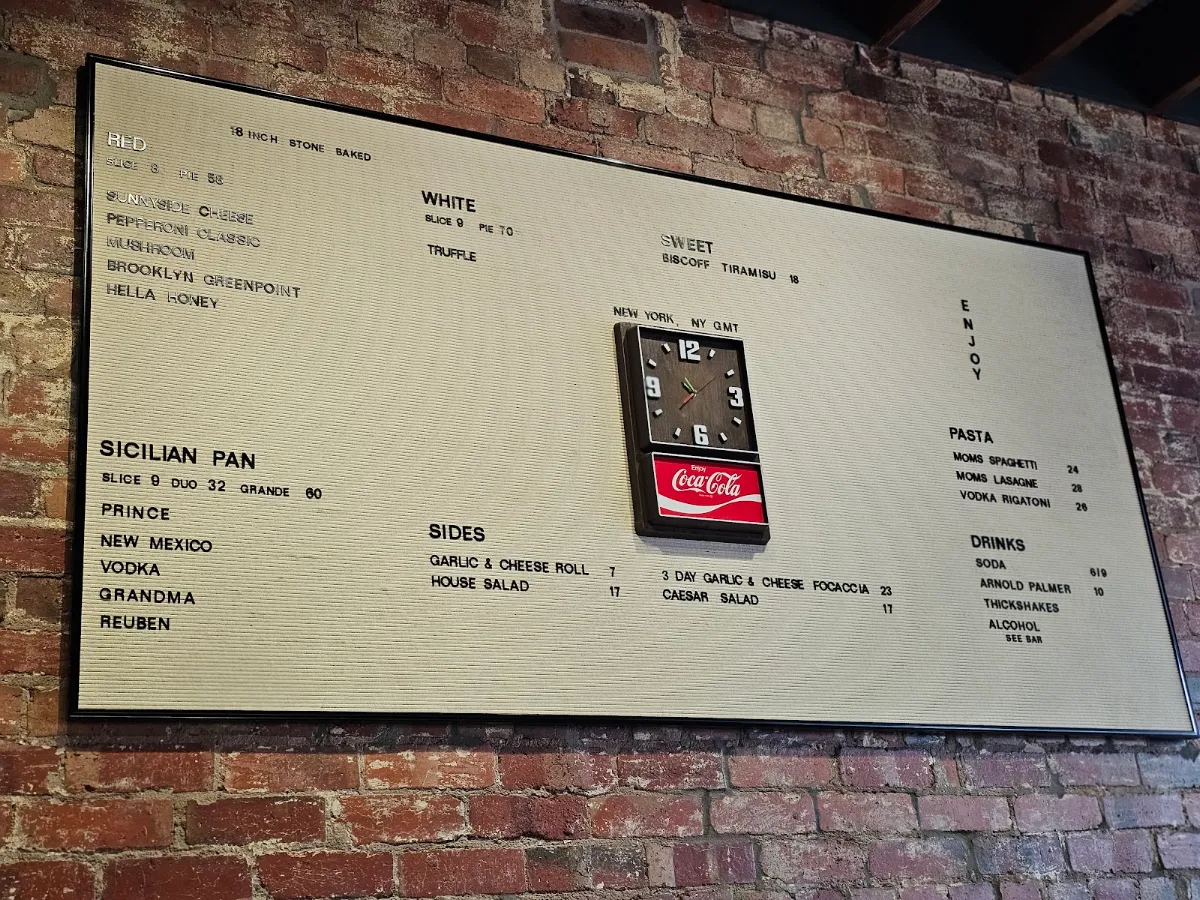 Menu, Sunnyside Sliced - Mentone