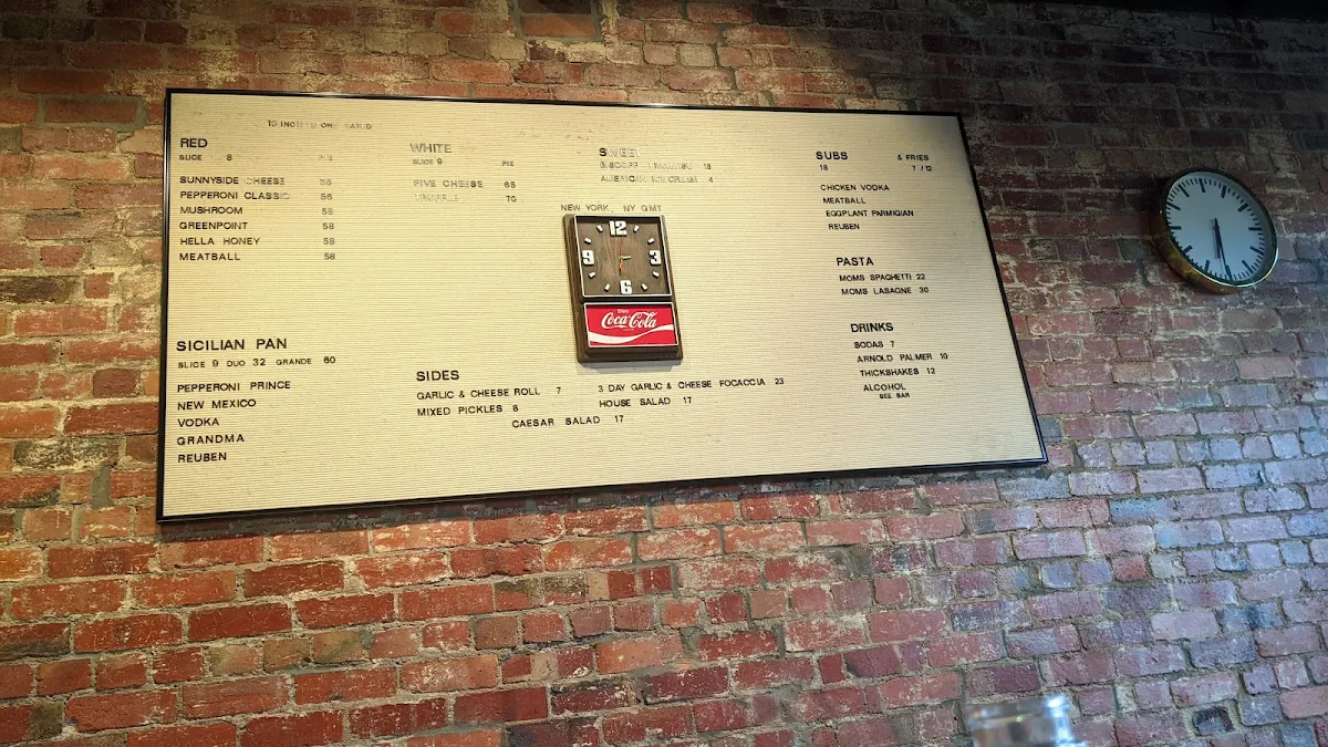 Menu, Sunnyside Sliced - Mentone