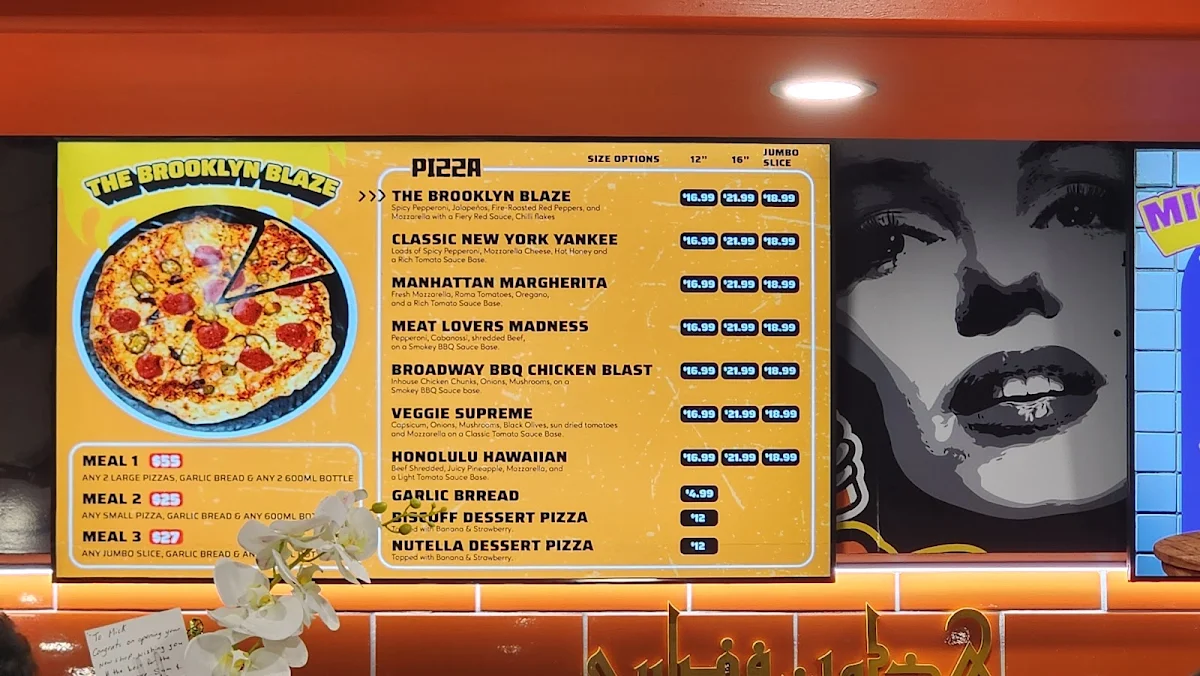 Menu, Daptos Condell Park