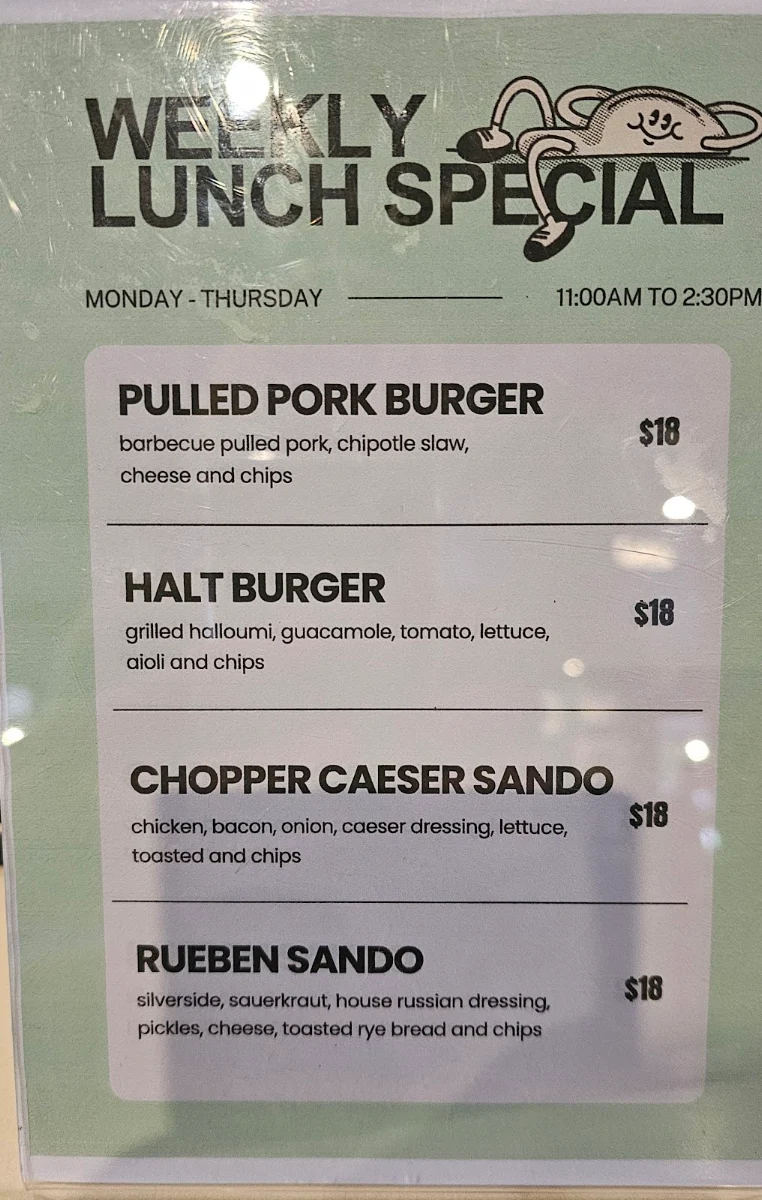 Menu, Fenway Subiaco