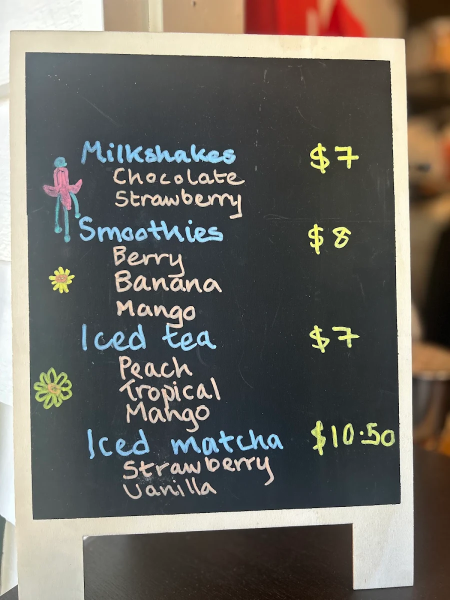 Menu, Bloom & Bean